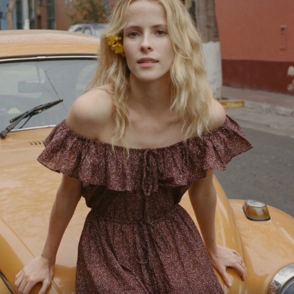 Doen Yarrow Ruffle Floral Dress- Size S - Picture 2 of 8